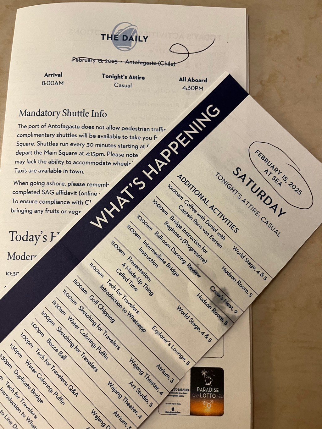 An Unexpected Sea&nbsp;Day